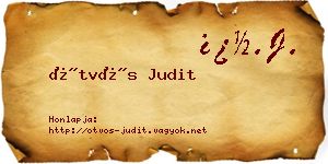 Ötvös Judit névjegykártya